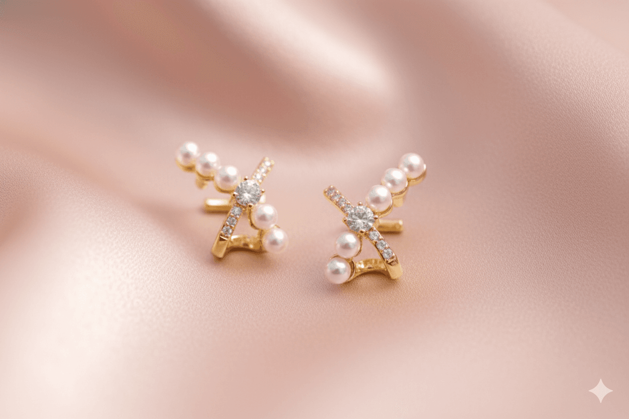 Cross Drop Earrings