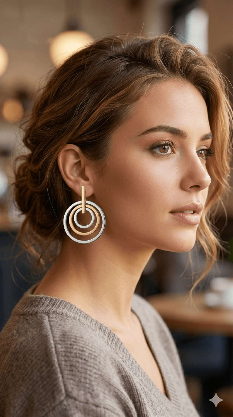 Line Drop Earrings